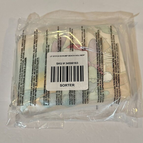 Loungefly Disney Stitch & Scrump Holiday Beach Mini Zipper Wallet BNWT - Picture 6 of 8